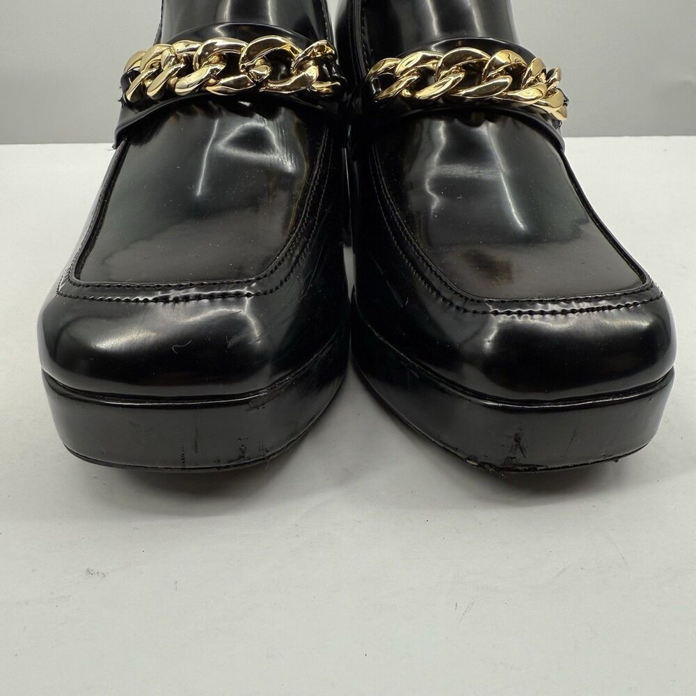 Dream Pairs Black Platform Loafers US 8.5 Chunky  Academia Y2K Style Gothic - Picture 4 of 15